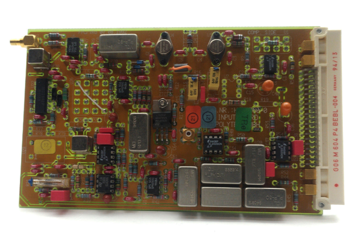 Used Polytec VM301-2510A Laser Vibrometer Input Board, From Polytec OFV-3001