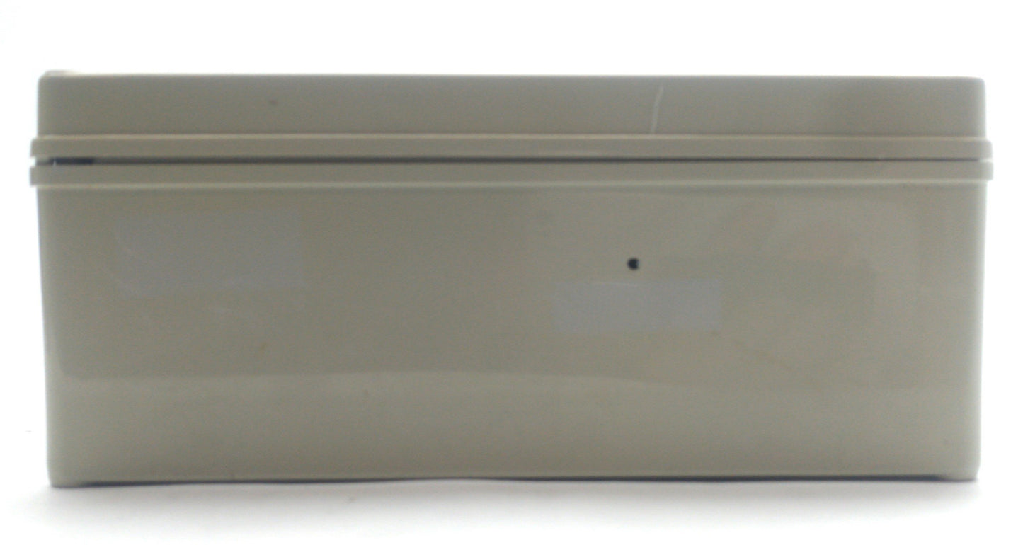 Used FIBOX PC M 95 G Polycarbonate Electrical Enclosure, 9.1 x 5.5 x 3.7" *Holes*