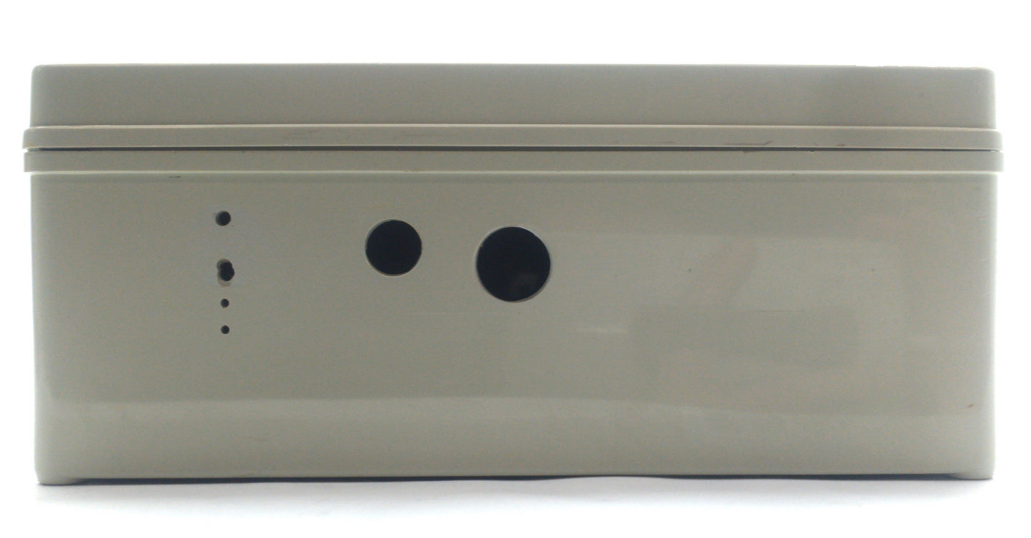 Used FIBOX PC M 95 G Polycarbonate Electrical Enclosure, 9.1 x 5.5 x 3.7" *Holes*