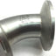 Used 1" Ladish VNE 63-03 Sanitary Fitting 45 Deg Tri-Clamp