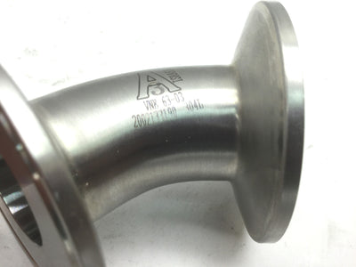 Used 1" Ladish VNE 63-03 Sanitary Fitting 45 Deg Tri-Clamp