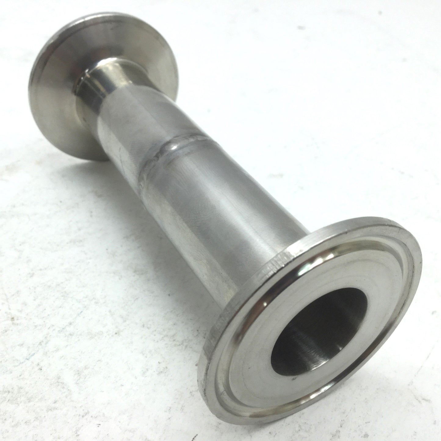Used 1" Ladish Sanitary Fitting Straight Tri-Clamp Length: 4.5"