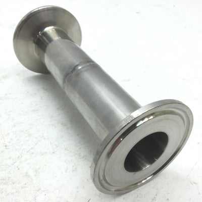 Used 1" Ladish Sanitary Fitting Straight Tri-Clamp Length: 4.5"