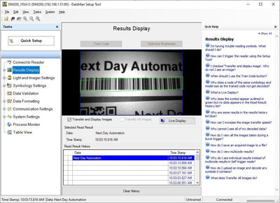 Used Cognex 825-0122-2R DM200S DataMan Barcode Scanner, Liquid Lens, POE Class 1