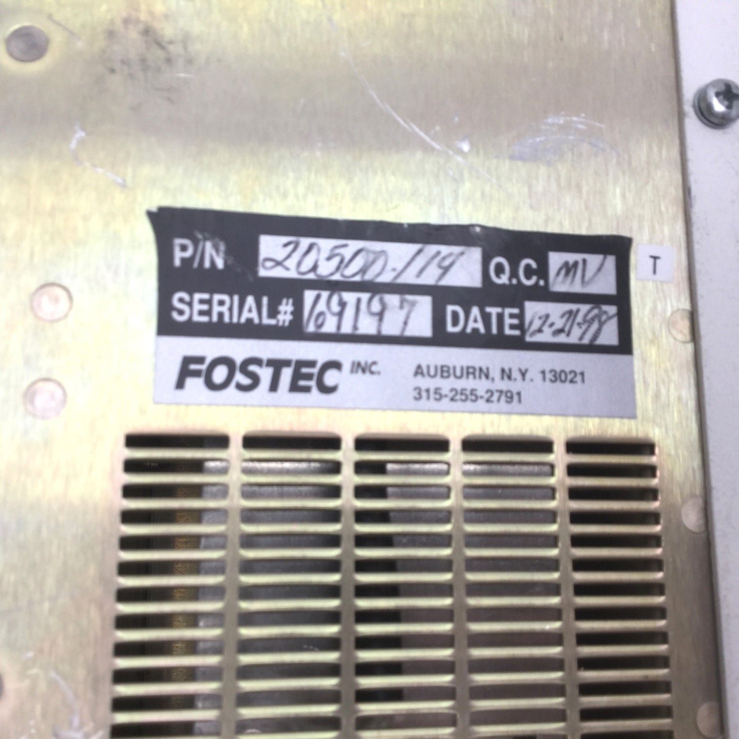 Used Leeds 20500./14 EKE Fiber Optic Light Source, Output: 150W, Input: 115-120V 3A
