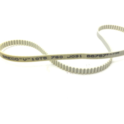 New BRECO "V" 10T5 780 J031 BRECOFLEX T5 Timing Belt Length: 780mm, Width: 10mm