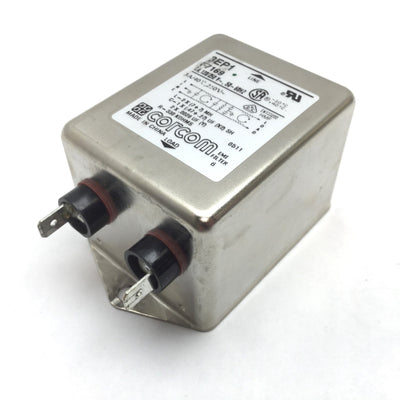 Used Corcom 3EP1 EMI Power Line Filter, Rating: 3A 120/250VAC 50-60Hz