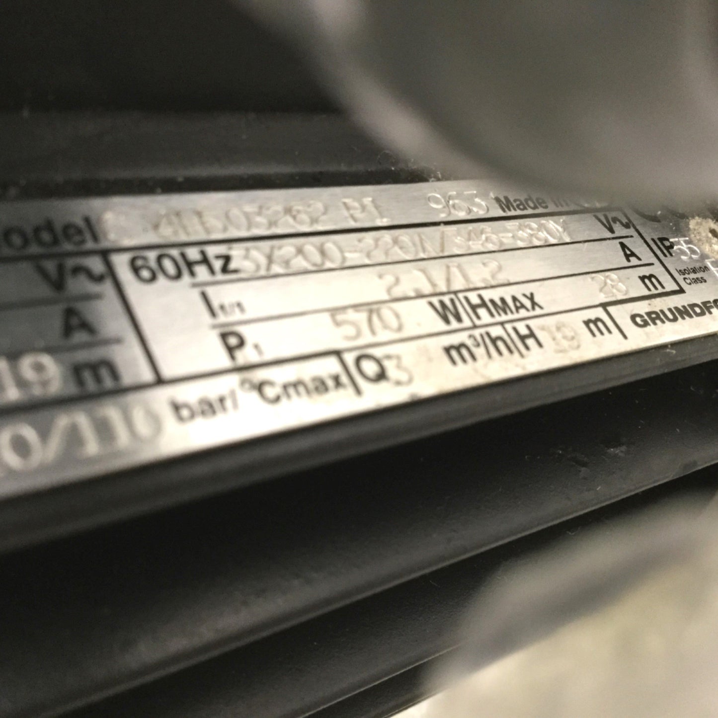 New Grundfos CHI 2-20 A-W-G-BQCE Stainless Steel Pump For Trumpf/Haas HL 62 Laser