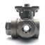 Used Valworx 552902A 3-Way Ball Valve, 1000PSI, 1/4"NPT, Stainless Steel *No Handle*