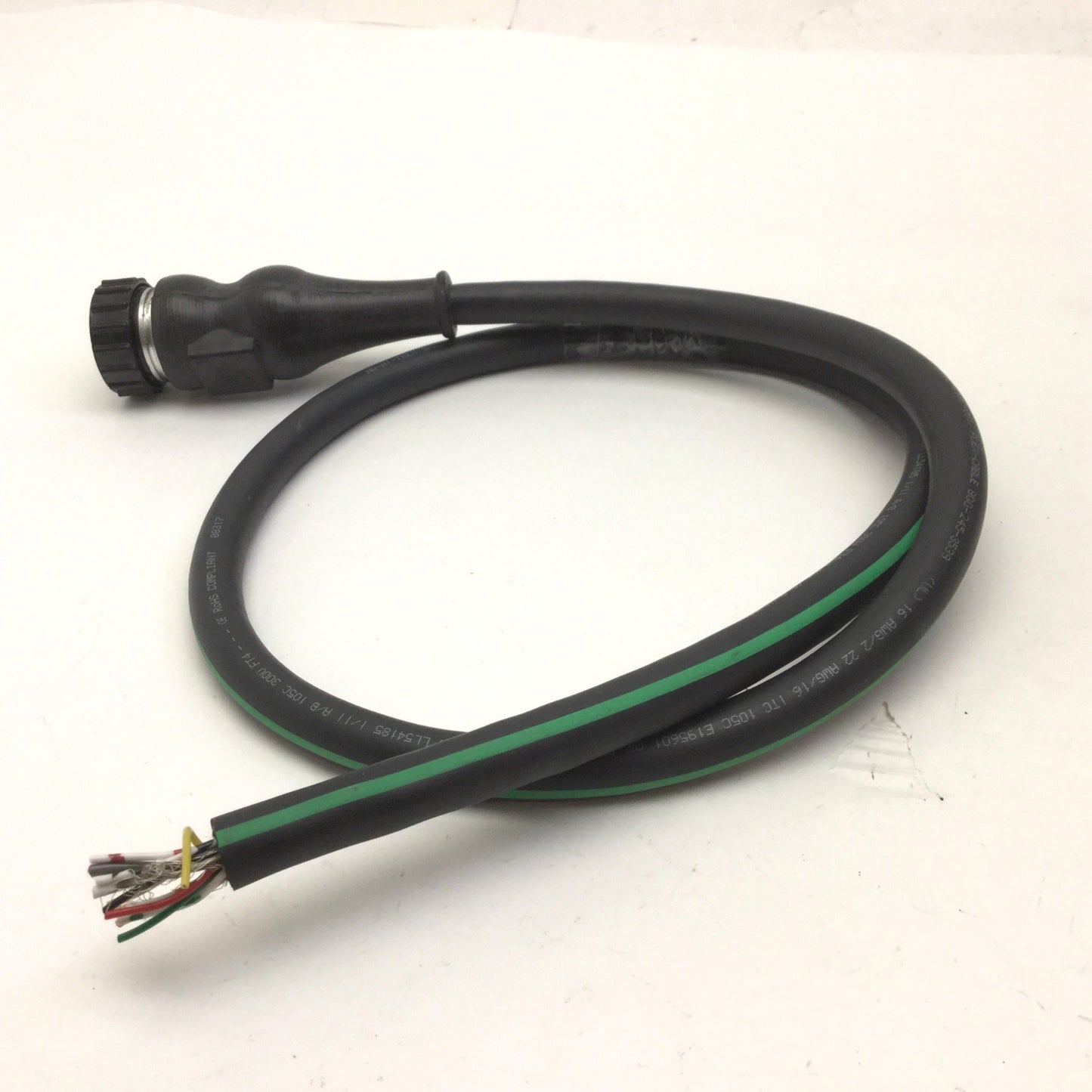 Used Flex Cable FC-CFBM6DF-CBAF-M001 Feedback Cable, 28-Pin to Flying Leads, 30" Long