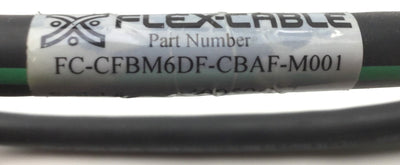 Used Flex Cable FC-CFBM6DF-CBAF-M001 Feedback Cable, 28-Pin to Flying Leads, 30" Long