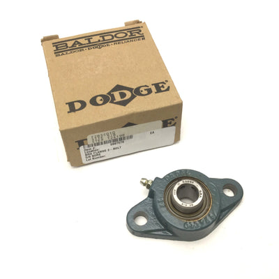 New Baldor Dodge F2BSC010 124199 5/8" Cast Iron Flange-Mount Ball Bearing Unit