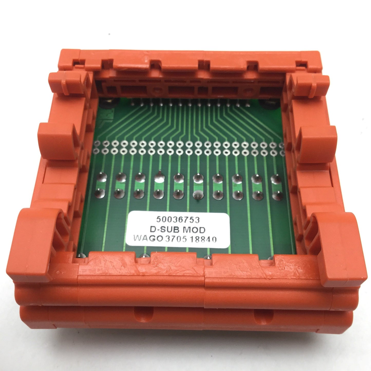 Used Wago 50036753 Breakout Board, 25x Cage Clamp Terminals to 25-Pin Female D-Sub