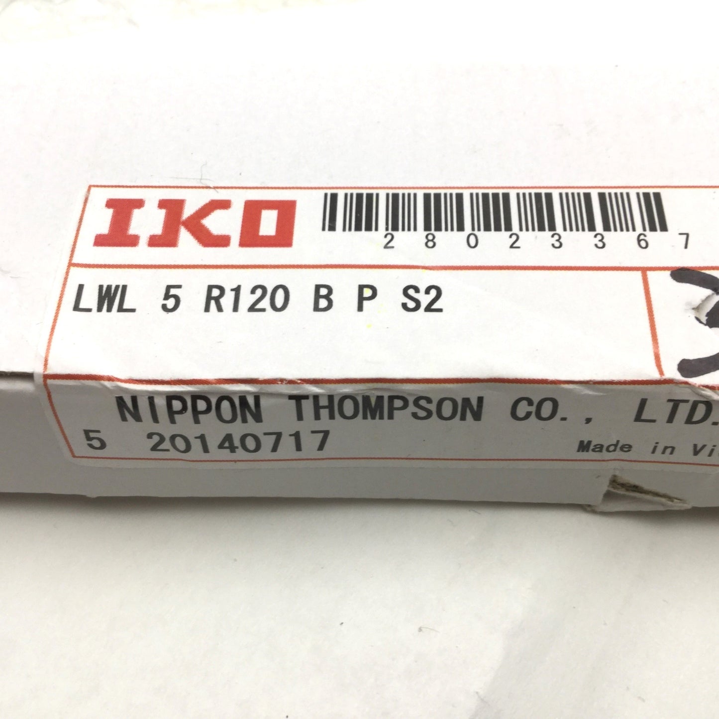 New Other Lot of 3 New IKO Nippon Thompson LWL5 B R120 B P S2 Miniature Linear Motion Rail
