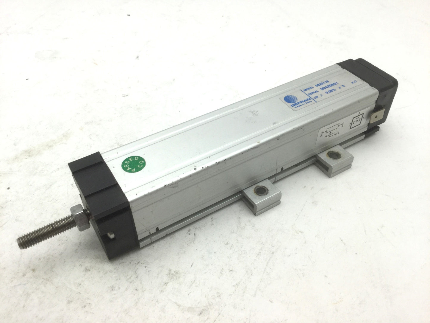 Used Gefran 9628118 Linear Position Sensor Stroke: 100mm 5KO