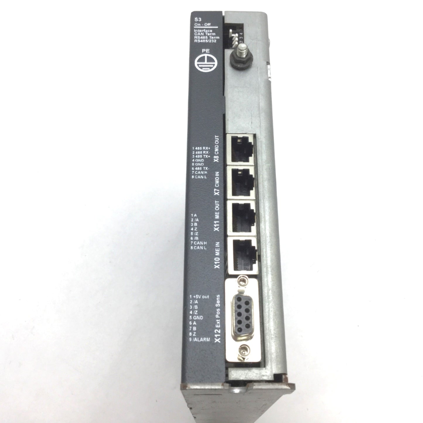 Used LinMot E1100-RS Ver 1 Rev C Servo Controller, Power: 24-72VDC, Signal: 24VDC
