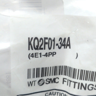 New – Open box Lot of 10 SMC KQ2F01-34A Brass Pneumatic Adapter Fitting 1/8"FNPT to 1/8" Hose