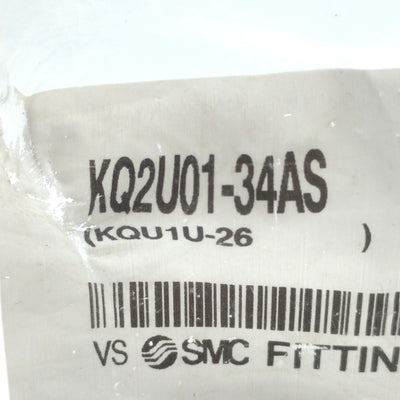 New – Open box Lot of 5 SMC KQ2U01-34AS Pneumatic Y Adapter Fitting 1/8"MNPT to 2x 1/8" Hose