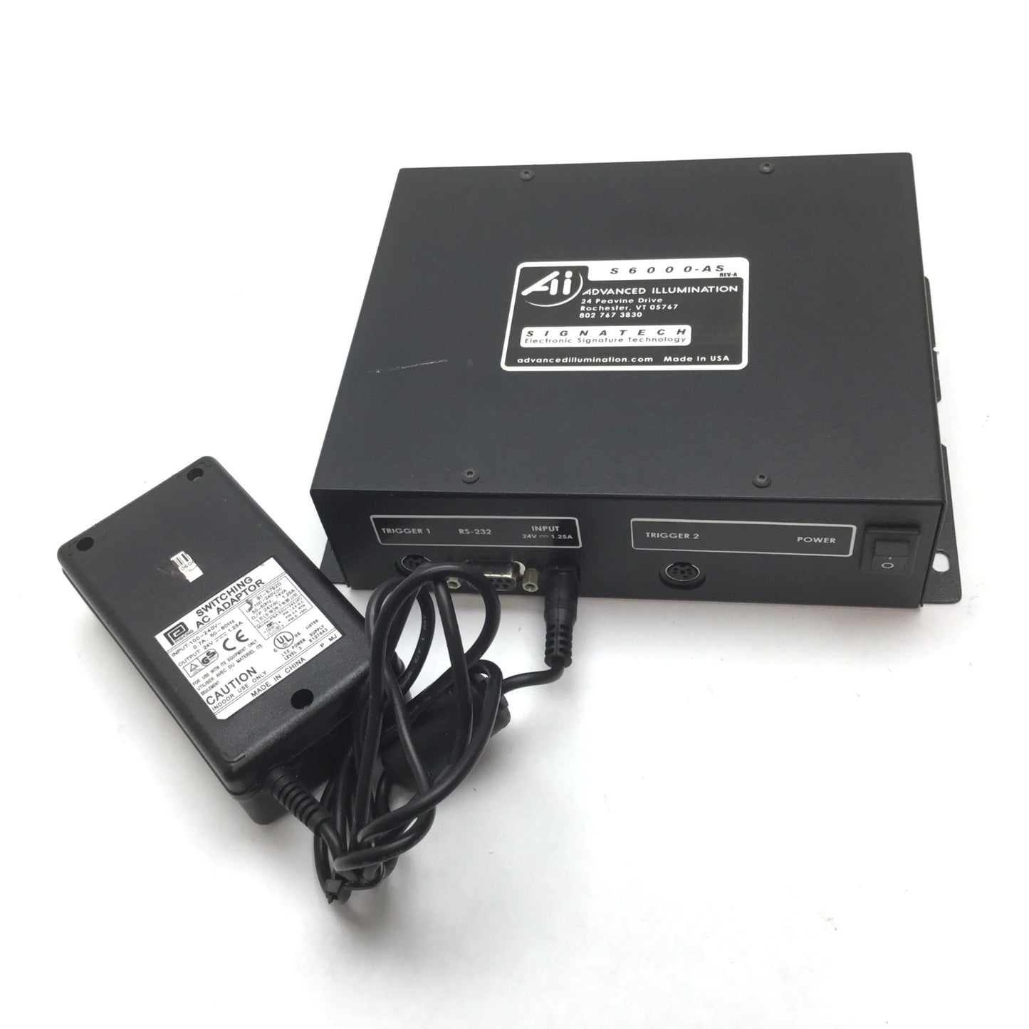 Used Advanced Illumination S6000-AS Signatech Controller, Dual Input, Dual Output