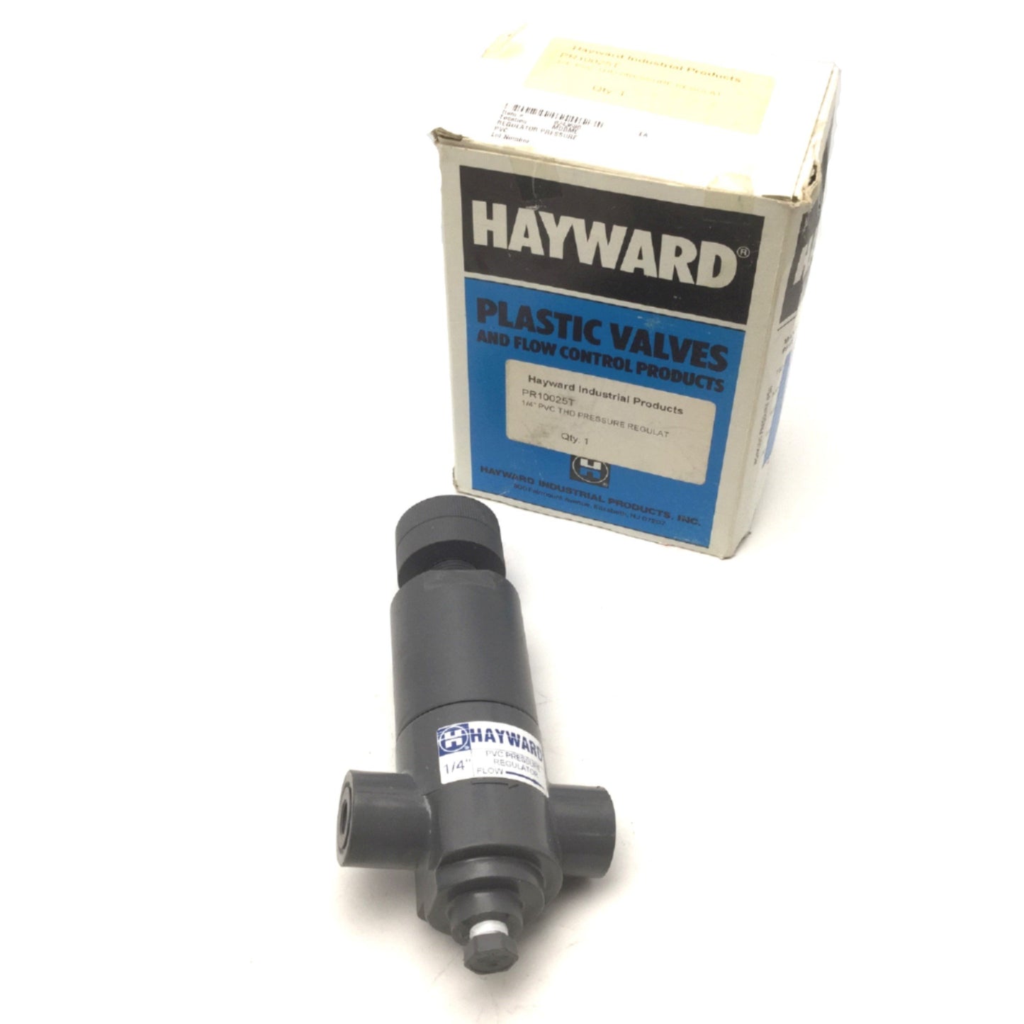 Used Hayward PR10025T PVC Pressure Regulator Ports: 1/4" Pressure Range: 5-75psi