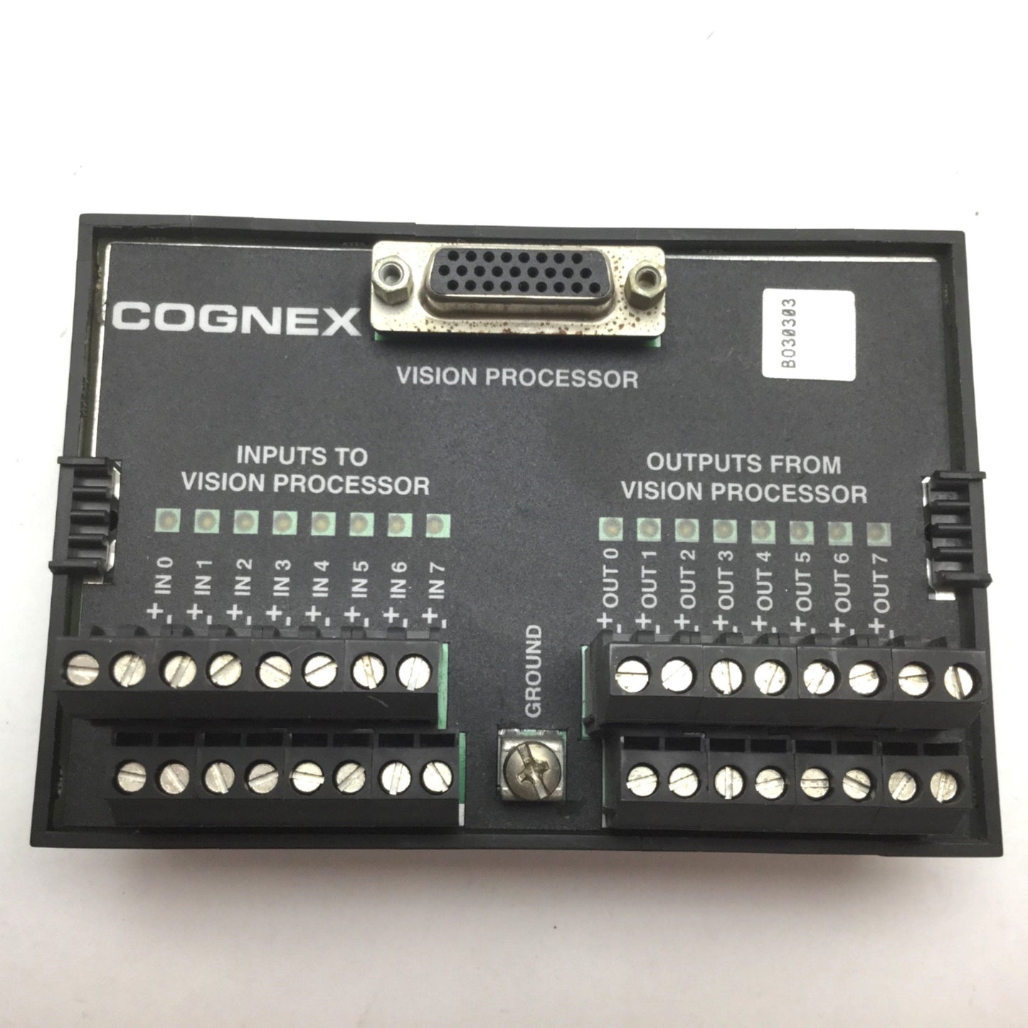 Used Cognex 800-5712-3A Machine Vision Processor Input/Output Expansion Module, *Rust