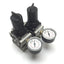 Used Lot of 2 SMC NARM2500-B-N02 Regulator, Set Pressure: 0.05-0.85MPa, 1/4" NPT