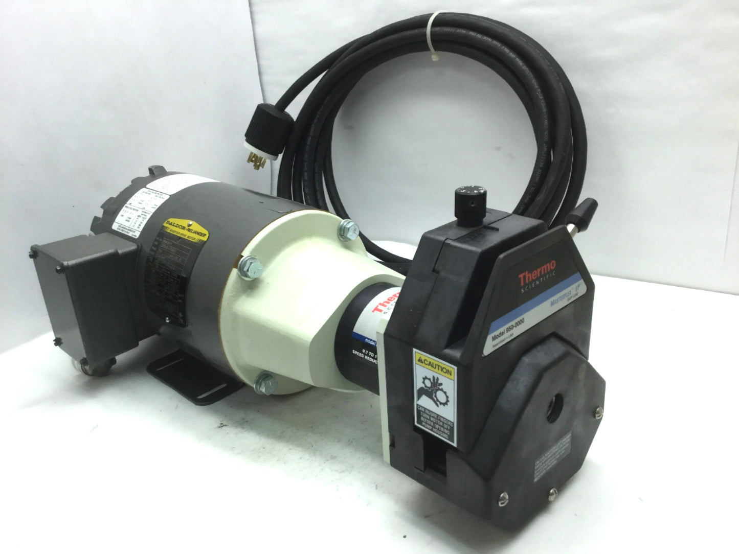 New – Open box Thermo Scientific 950-0000 Masterflex Peristaltic Pump, Baldor Motor 1/3hp