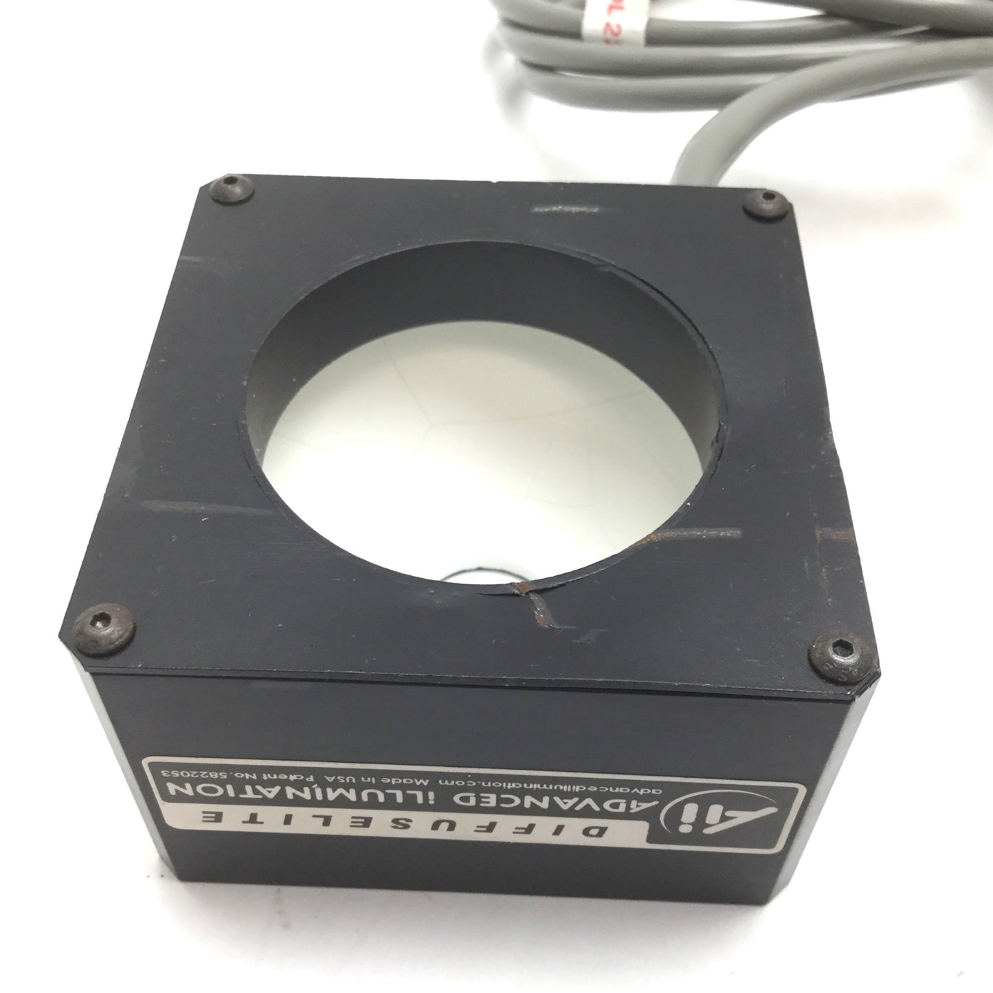 Used Advanced Illumination DL2230-660 Red Diffuse Dome Light, W/ 10ft Cable *Dents*