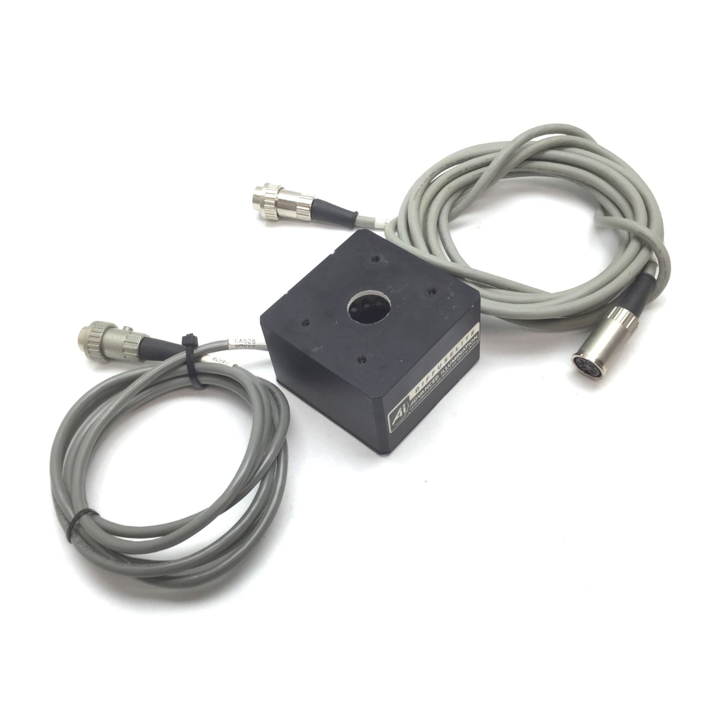 Used Advanced Illumination DL2230-660 Red Diffuse Dome Light, W/ 10ft Extension Cable