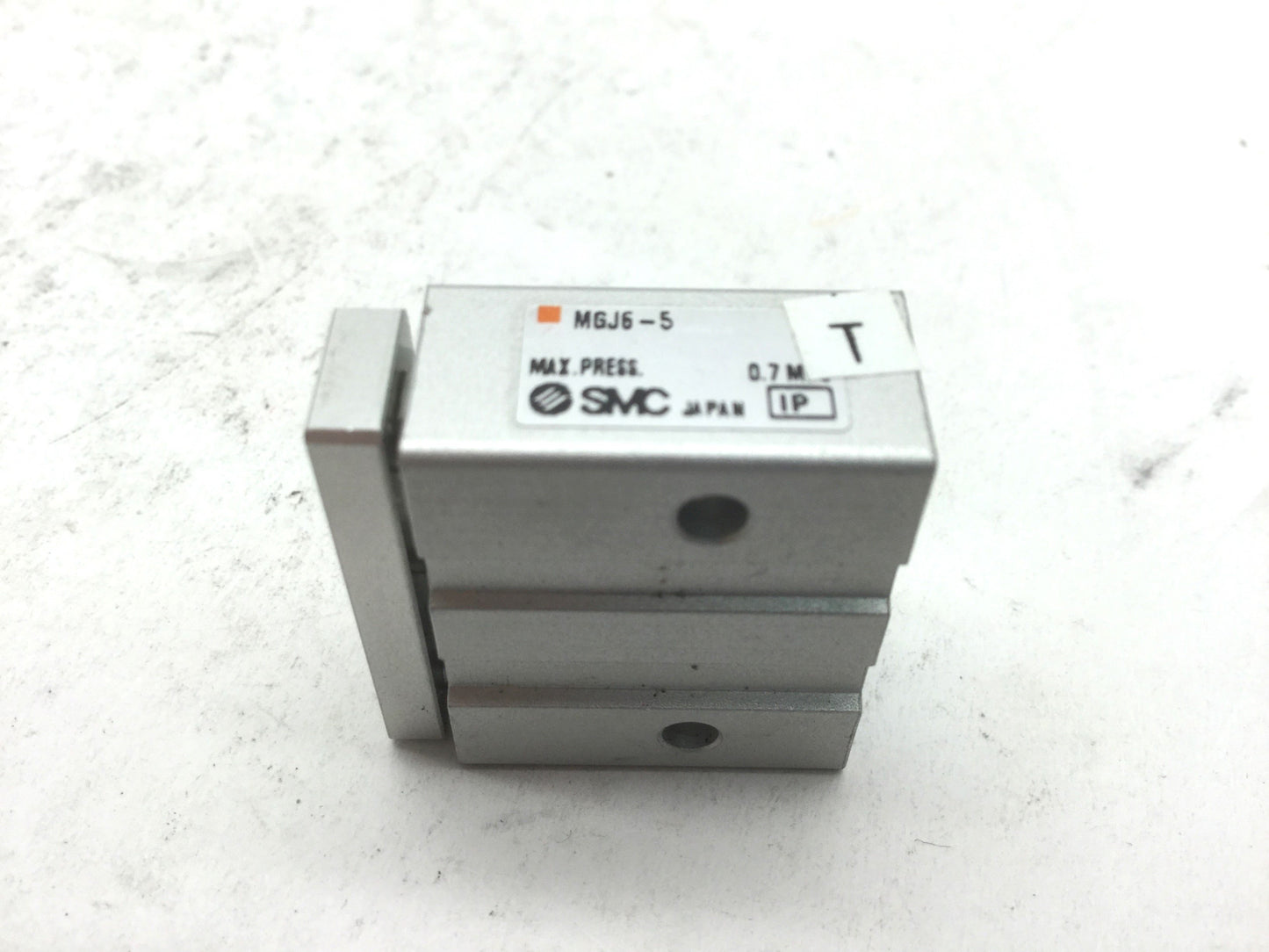 Used SMC MGJ6-5 Miniature Guide Rod Cylinder 5mm Stroke, 6mm Bore