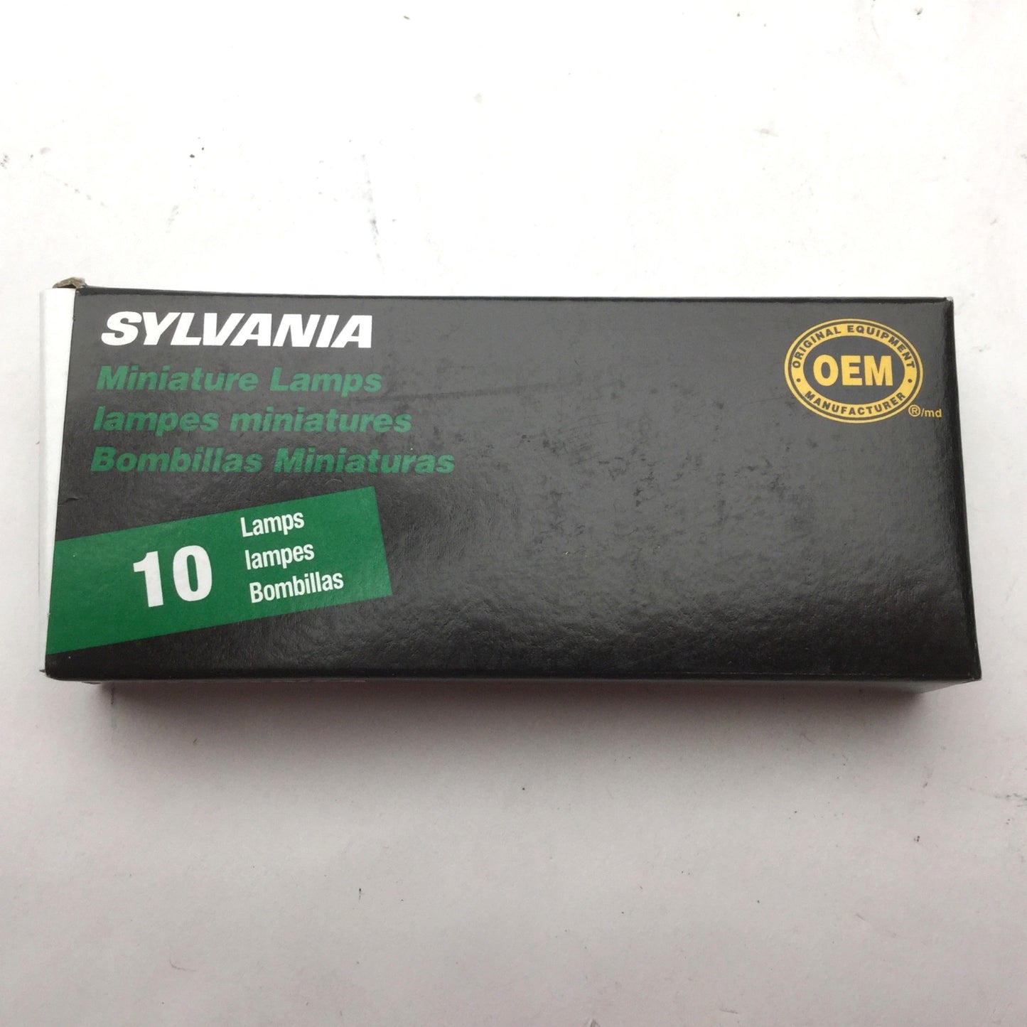 New Box of 10 New Sylvania 756 Miniature Incandescent Lamps, Voltage: 14V, 0.08A
