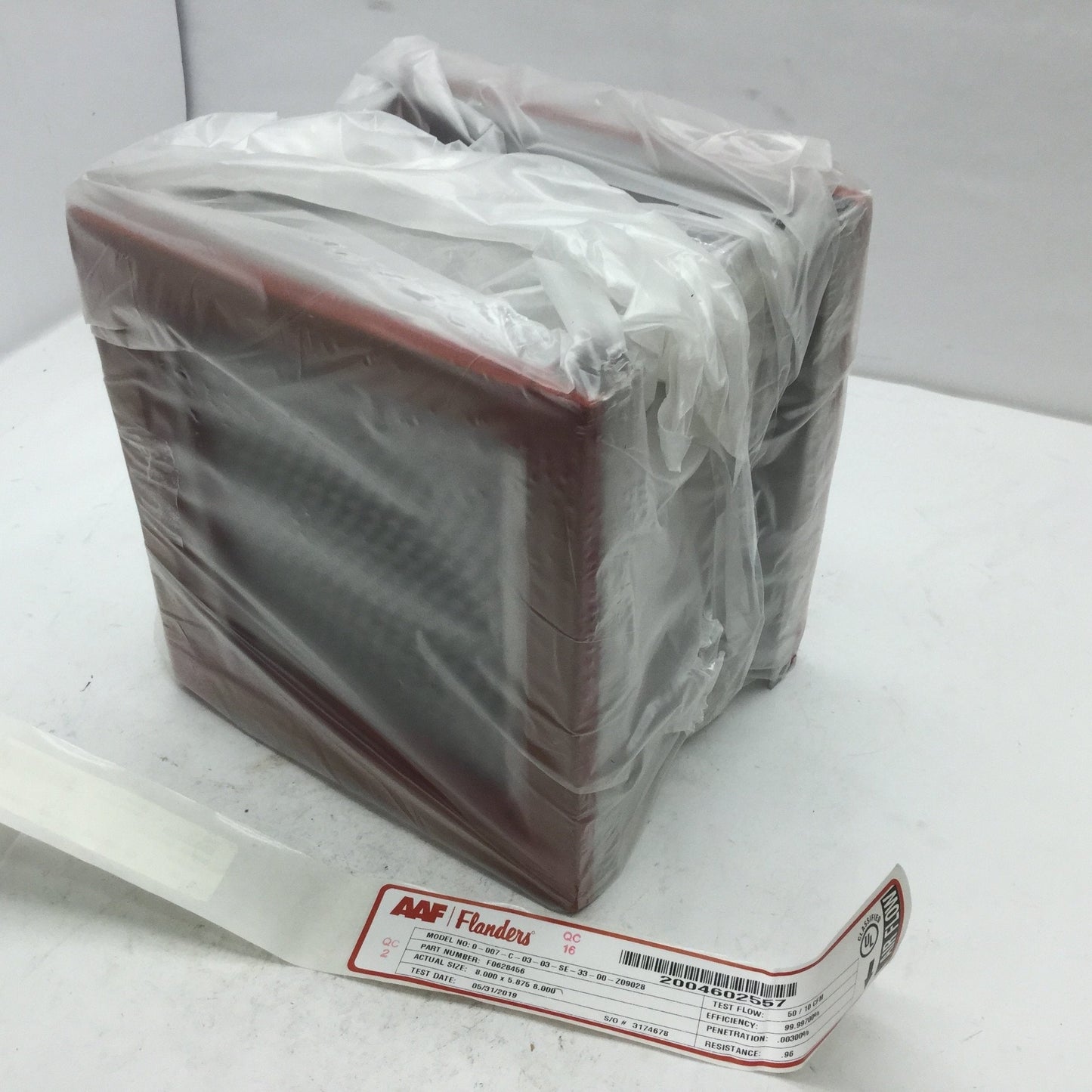 New – Open box AAF Flanders 0-007-C-03-03-SE-33-00-Z09028 Filter, 50CFM F0628456, 8"x5.875"x8"
