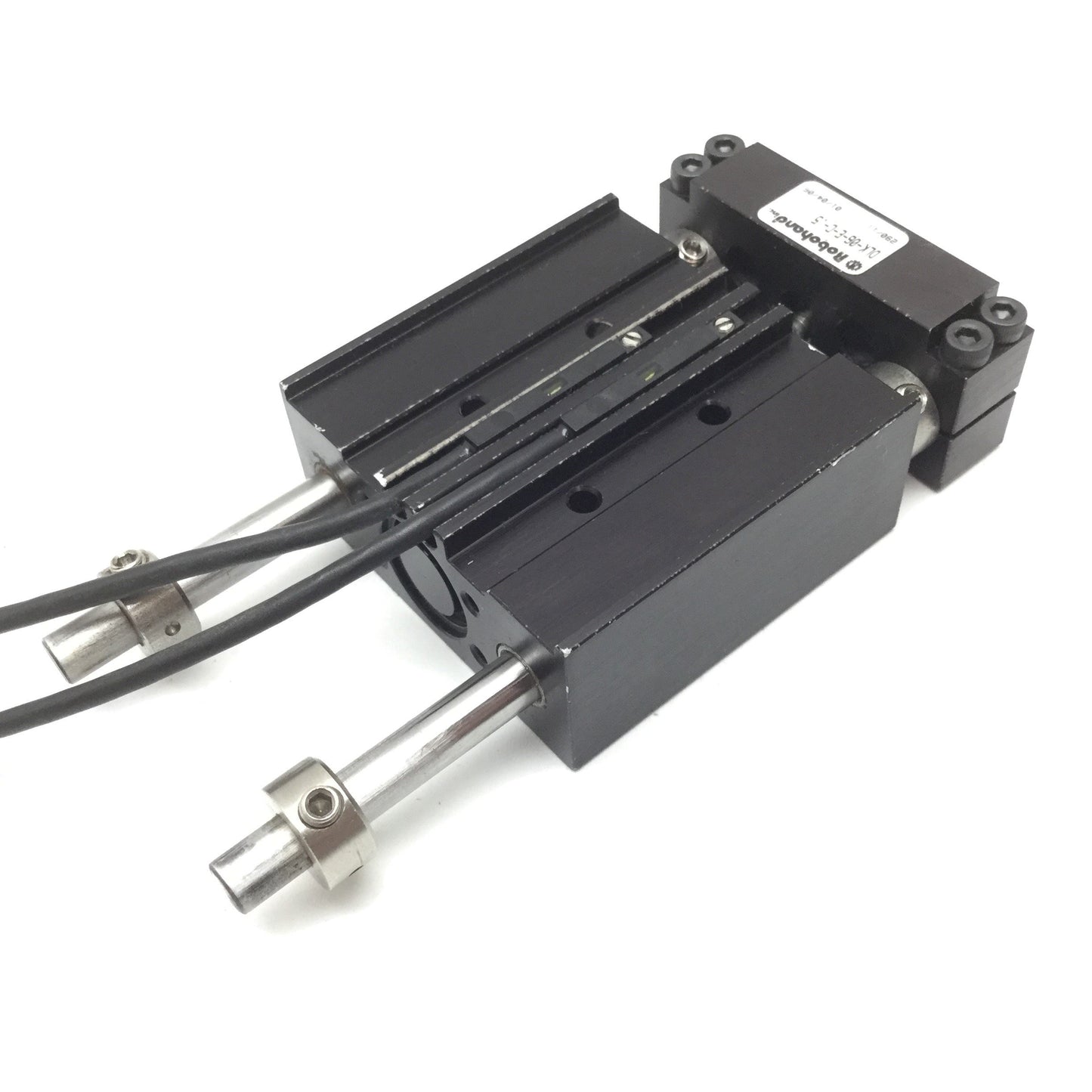 Used Robohand DLK-06-E-C-.5 Guided Cylinder, Stroke: 0.5", With 2x Position Sensors
