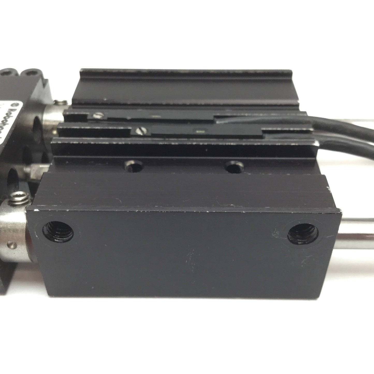 Used Robohand DLK-06-E-C-.5 Guided Cylinder, Stroke: 0.5", With 2x Position Sensors