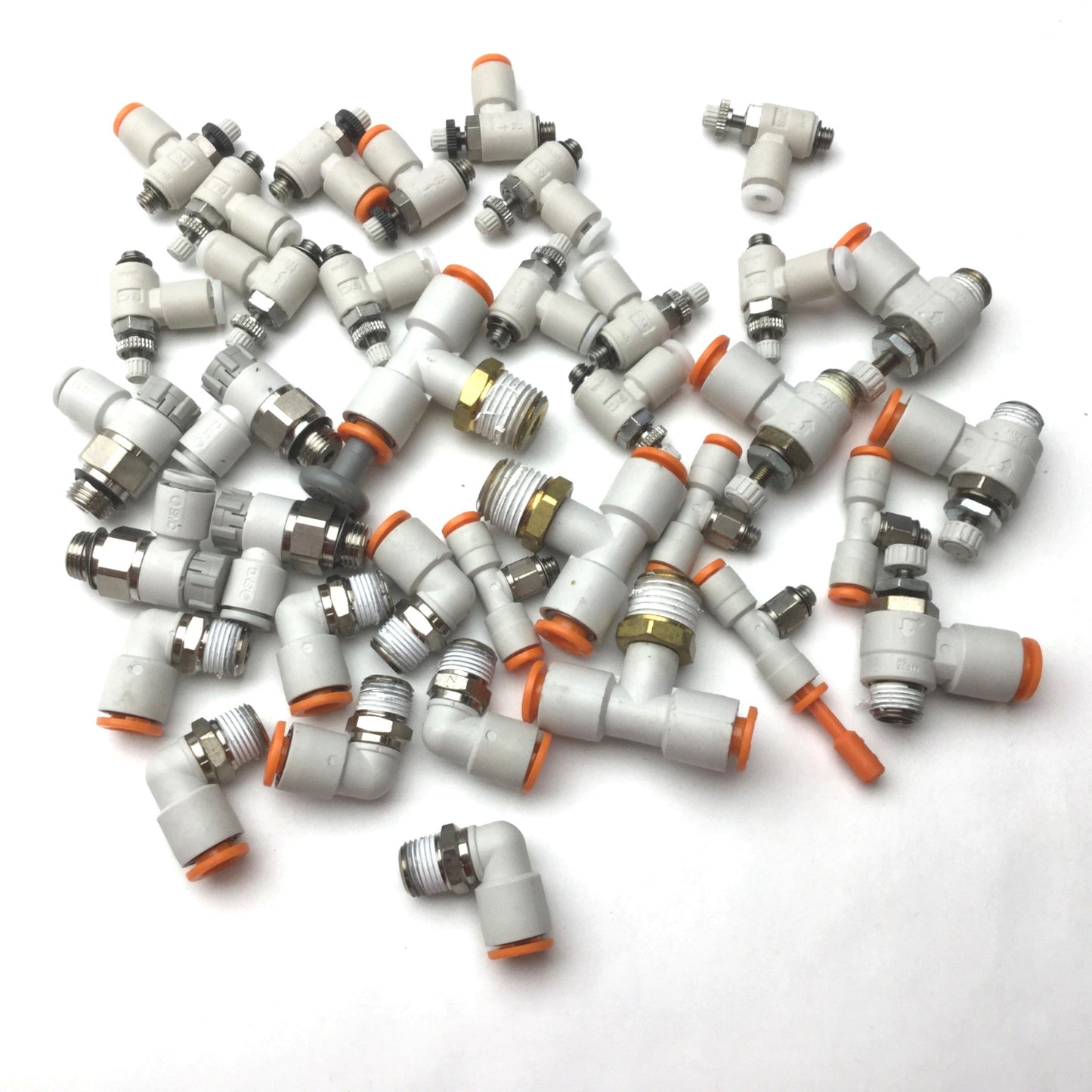 Used Lot of 53 Miscellaneous Assorted Fittings/Connectors, See Pictures for Details