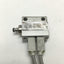 Used SMC CDUJB6-4D Mini Free-Mount Cylinder, 6mm Bore, 4mm Stroke, 0.7MPa w/Switches