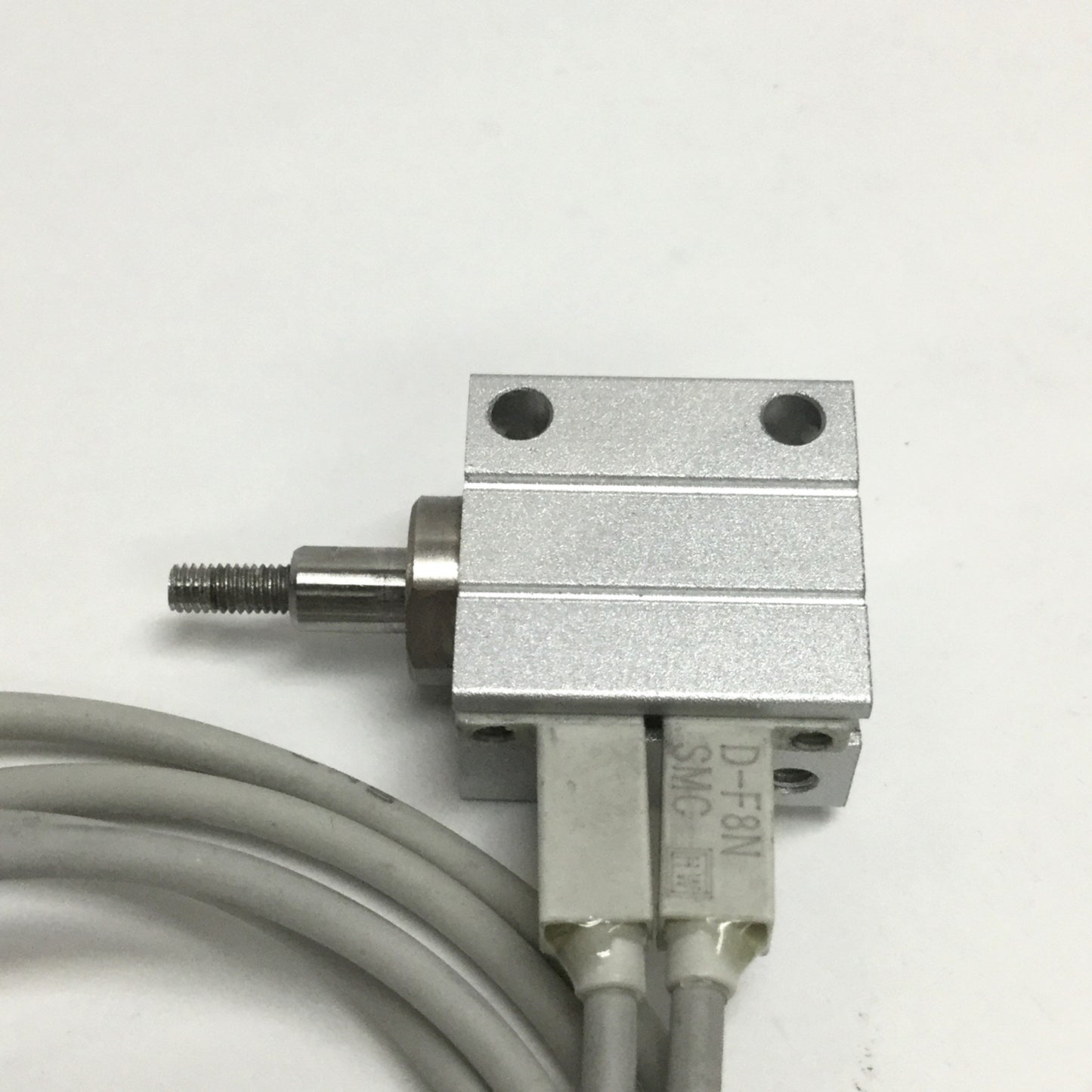 Used SMC CDUJB8-4D Mini Free-Mount Cylinder, 8mm Bore, 4mm Stroke, 0.7MPa w/Switches
