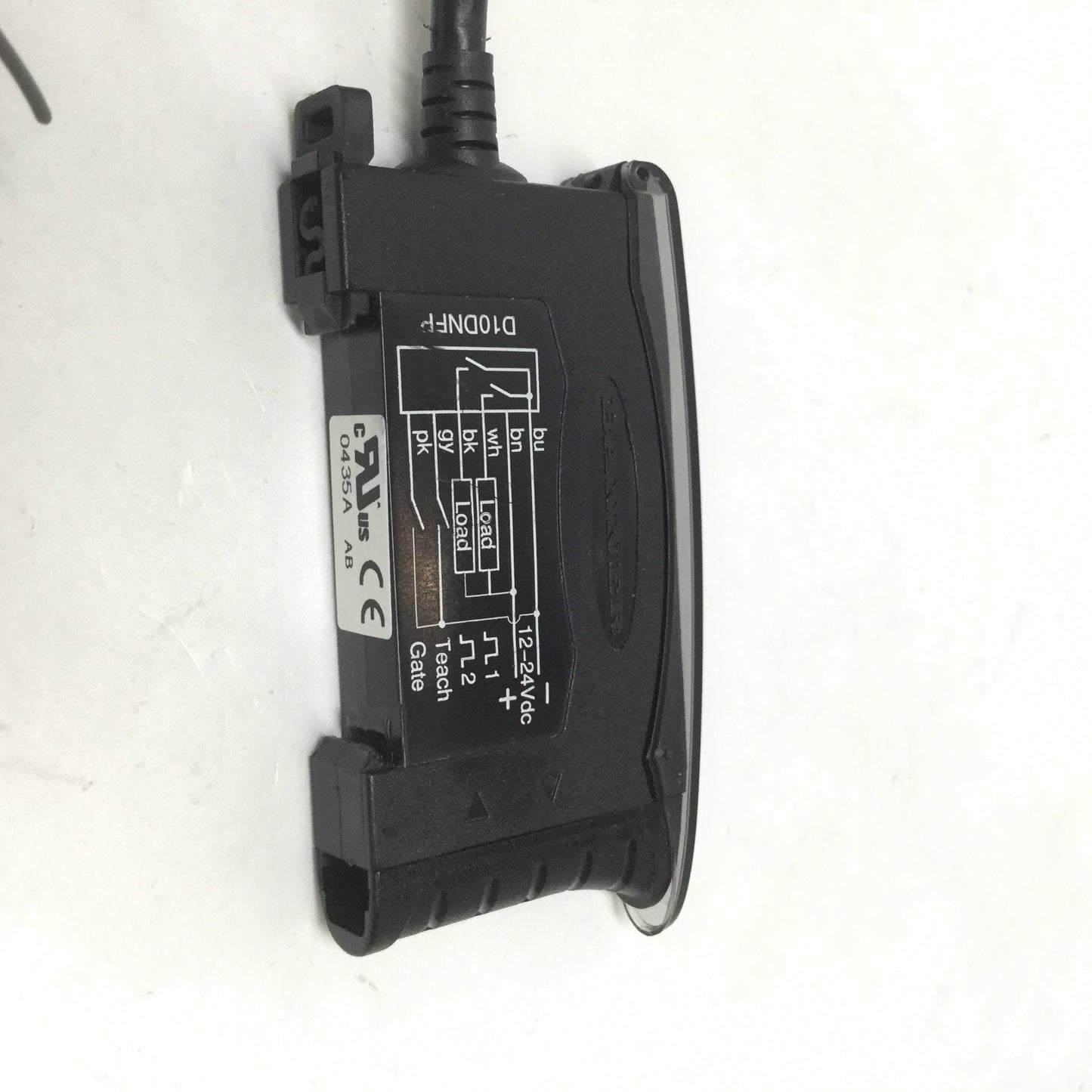 Used Banner D10DNFP Plastic Fiber Optic Sensor Amplifier, 12-24VDC, Dual NPN Output