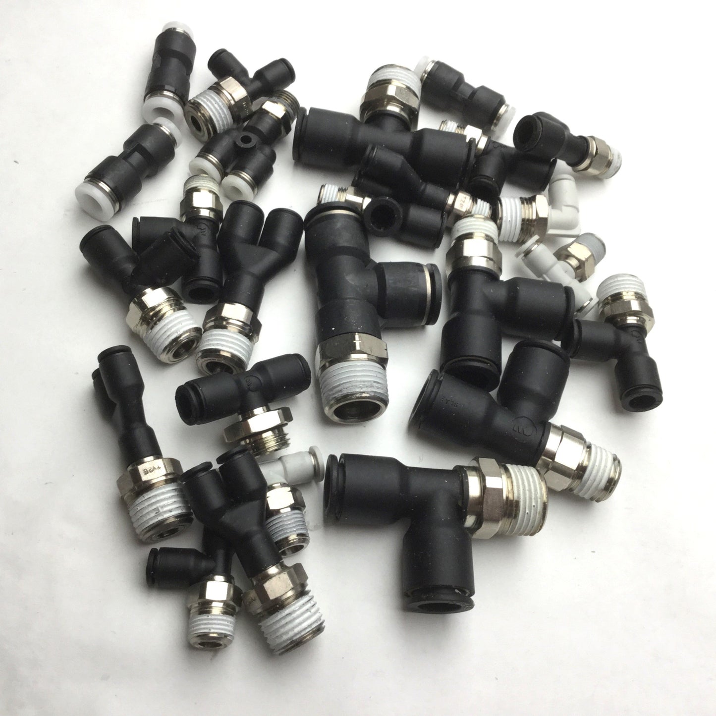 Used Lot of 25 Miscellaneous Assorted Fittings/Connectors, See Pictures for Details