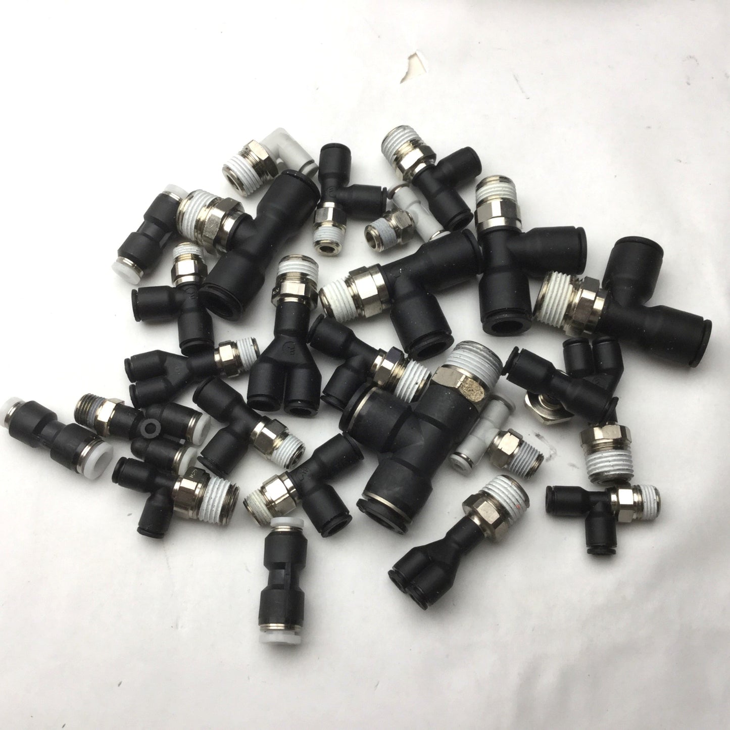 Used Lot of 25 Miscellaneous Assorted Fittings/Connectors, See Pictures for Details