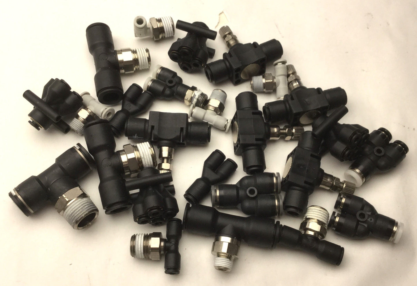 Used Lot of 25 Miscellaneous Assorted Fittings/Connectors See Pictures for Details