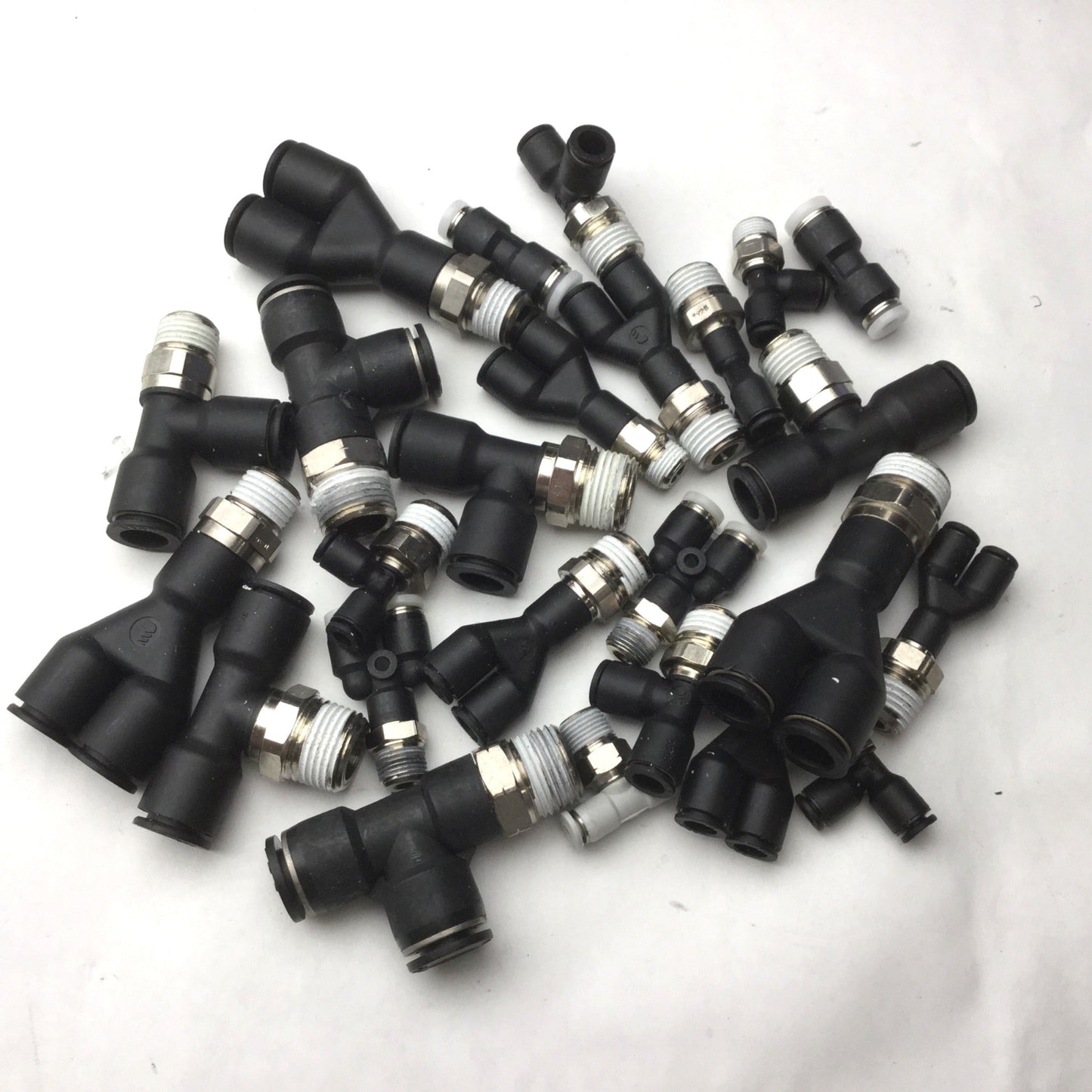 Used Lot of 25 Miscellaneous Assorted Connectors/Fittings See Pictures for Details