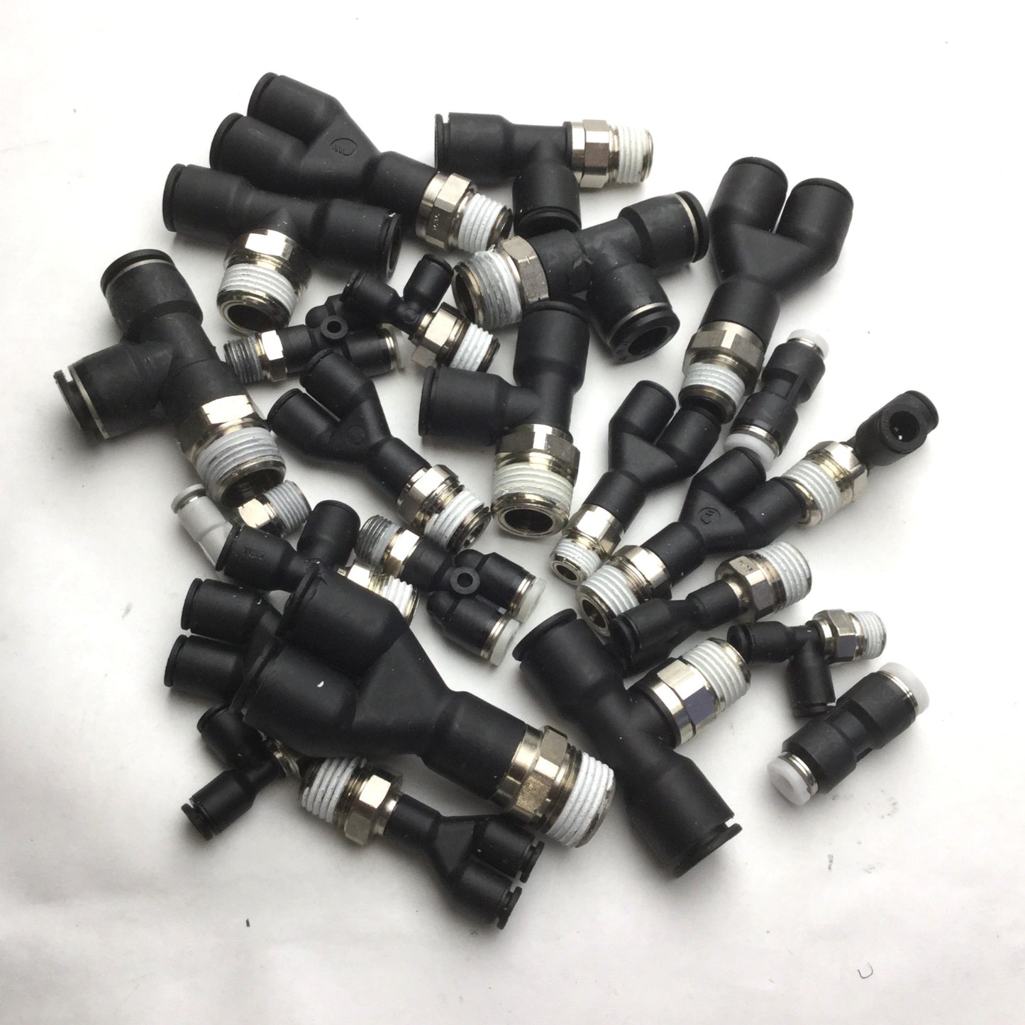 Used Lot of 25 Miscellaneous Assorted Connectors/Fittings See Pictures for Details