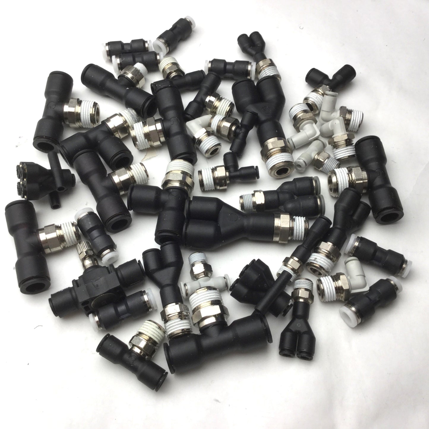 Used Lot of 40 Miscellaneous Assorted Connectors/Fittings, See Pictures for Details