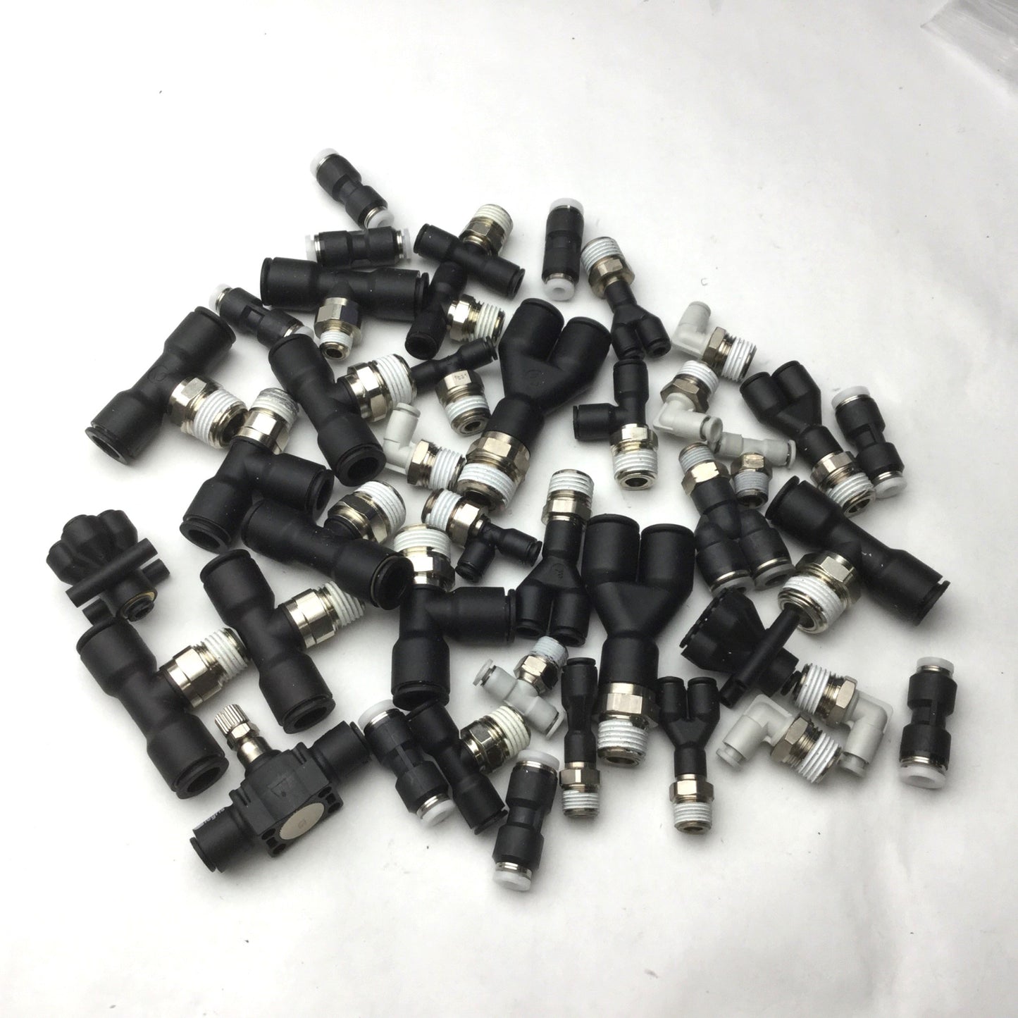 Used Lot of 40 Miscellaneous Assorted Connectors/Fittings, See Pictures for Details