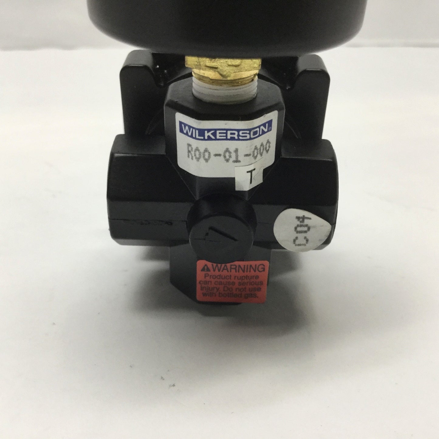 Used Wilkerson R00-01-000 Mini Pressure Regulator 1/8" NPT Ports w/ 160psi Gauge