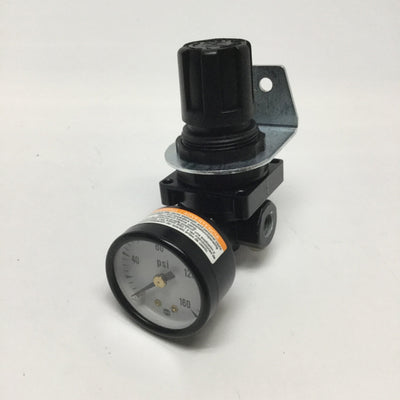 Used Wilkerson R00-01-000 Mini Pressure Regulator 1/8" NPT Ports w/ 160psi Gauge
