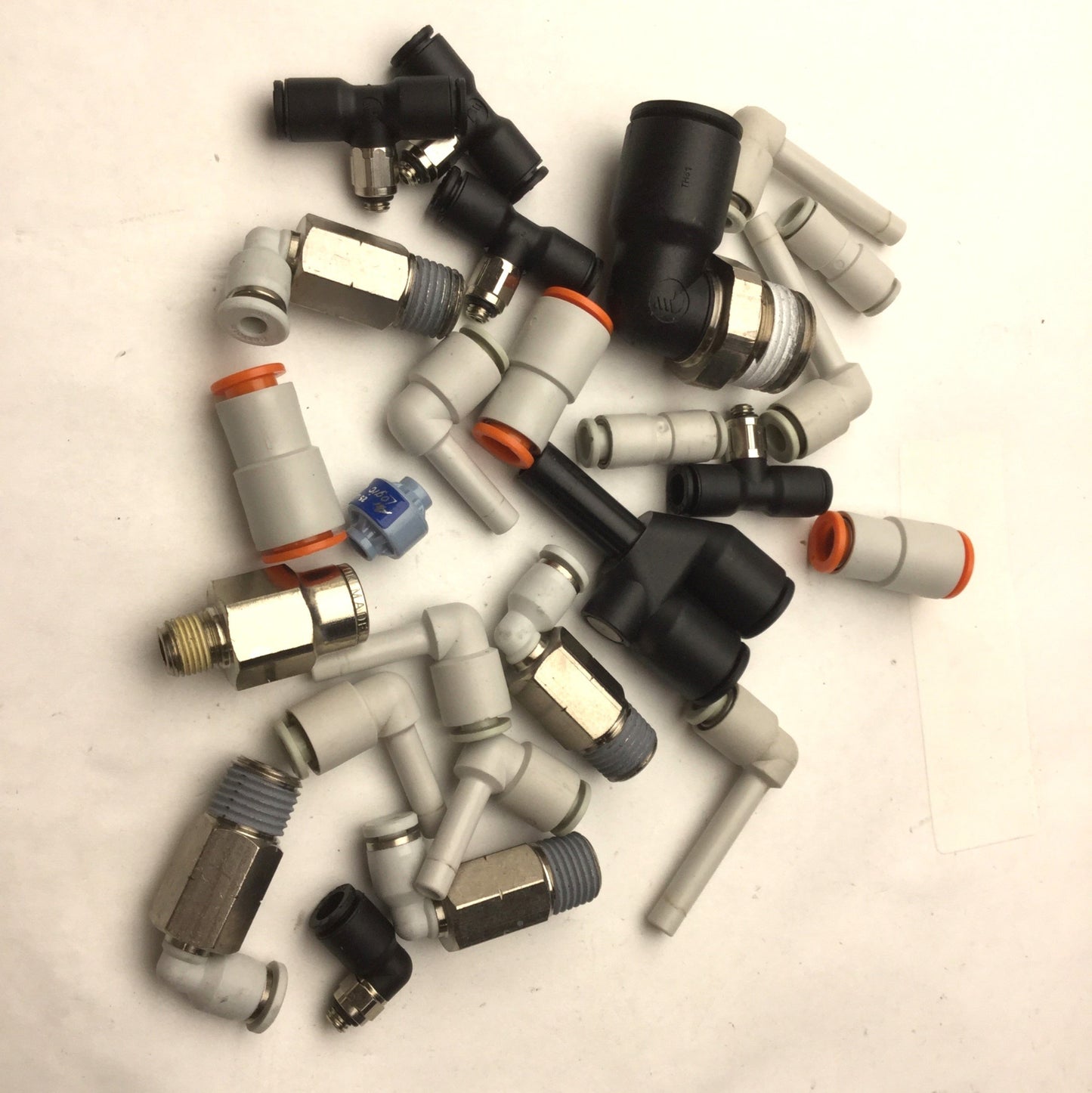Used Lot of 25 Miscellaneous Assorted Connectors & Fittings See Pictures for Details