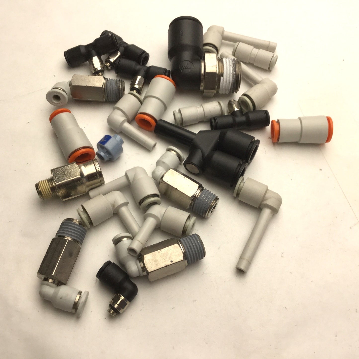 Used Lot of 25 Miscellaneous Assorted Connectors & Fittings See Pictures for Details