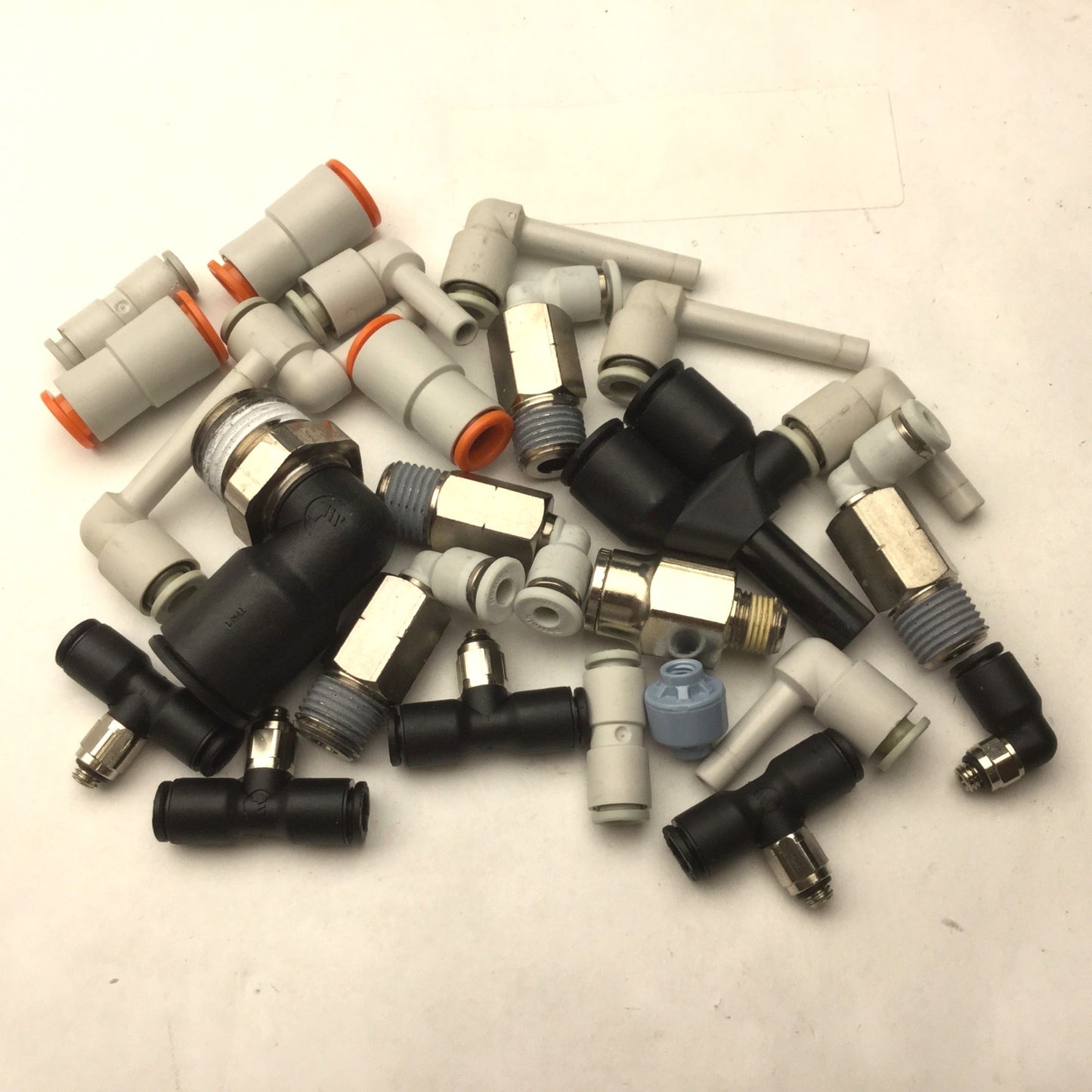 Used Lot of 25 Miscellaneous Assorted Connectors & Fittings See Pictures for Details